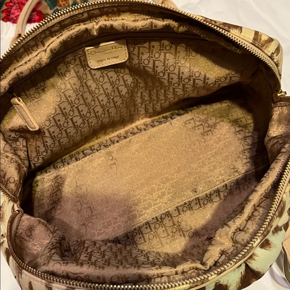 ABSOLUTELY GORGEOUS💕EXCELLENT CONDITION💕VINTAGE CHRISTIAN DIOR LEOPARD BAG💗💗💗 - Picture 13 of 17